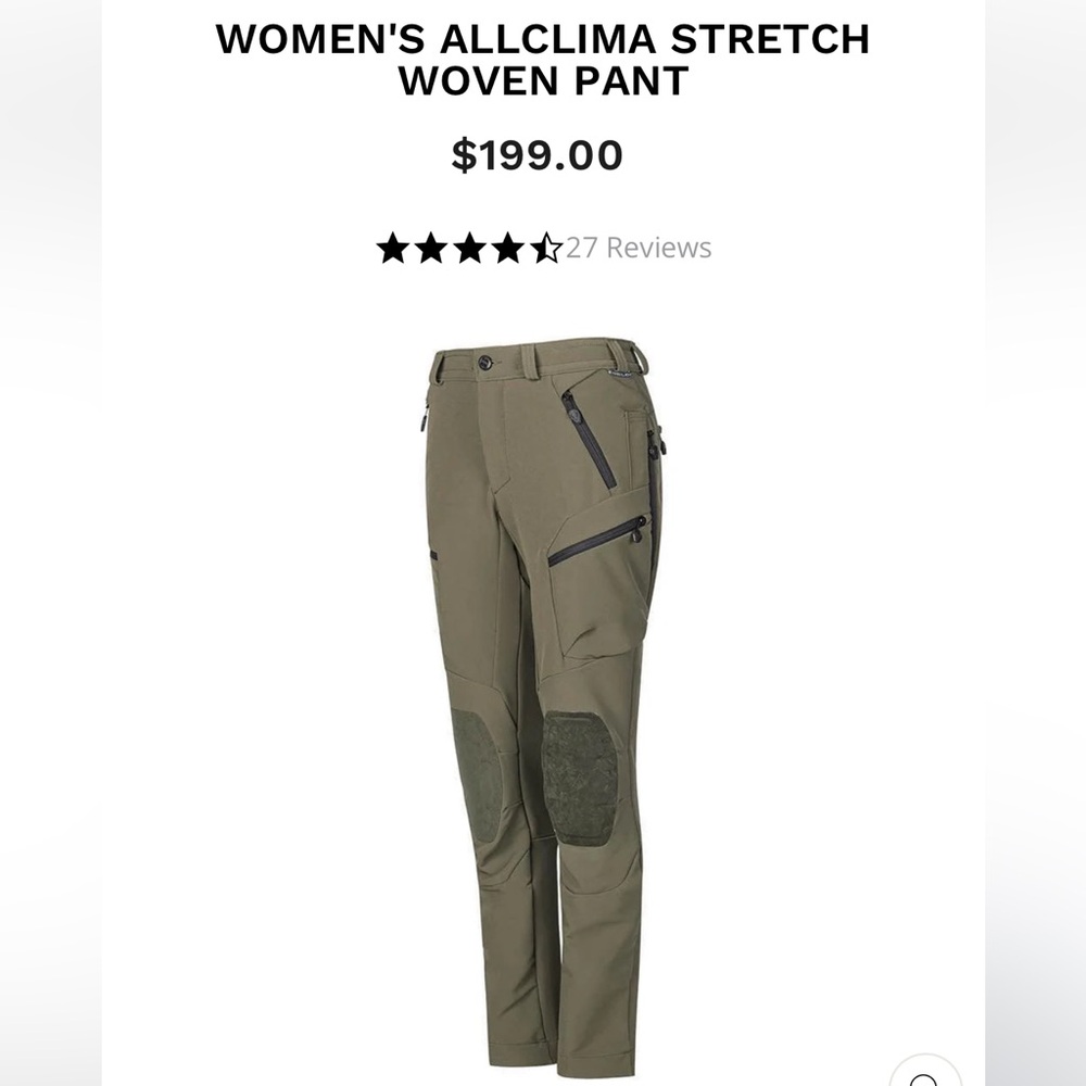 Women's Forloh AllClima Stretch Woven Pant - Olive